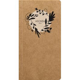 Agenda Floral 12,5 X 17,5 Cm Bouchut - 320 Pages, Spirale, Année Scolaire Août 2023 - Juillet 2024
