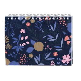 Calendrier Semestriel Mini Labo 2026 - Format 17x13cm, Illustré Fleuri | Janvier à Décembre 2026, Fabriqué En France