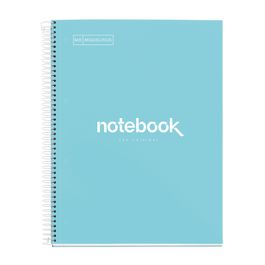 Cahier A4 Miquelrius Rigide 4 Bandes Couleur - 120 Feuilles Grille 5 Mm Microperforées - Papier 70g Ultra Résistant Motif Fleuri