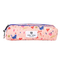 Trousse Rectangulaire Dream 2 Compartiments Rose Pol Fox Pas Cher 