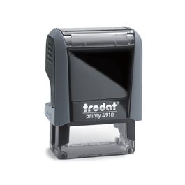 Trodat Printy 4912 Tampon Auto-Encreur à Composer – 4 Lignes – 47x18 Mm – Idéal Bureau, Maison & Enfants