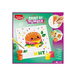 Kit Peinture Par Numéros Maped - Thème Kawai Food Pour Enfants Dès 7 Ans