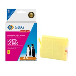 Lot De 6 Cartouches D'encre Compatibles Brother DCP/MFC- Série 130C/330C/350C/357C - CMY 15ml - Go Inks