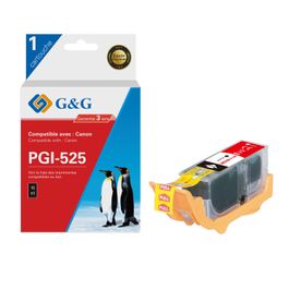 Cartouche D'encre Compatible Canon PGI-525 Noir - Jet D'encre - Neuf