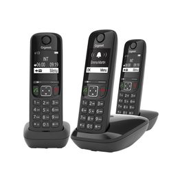 Gigaset - téléphone fixe duo sans Fil sans répondeur avec Grand écran  rétroéclairé blanc - Téléphone fixe-répondeur - Rue du Commerce