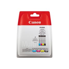 Canon CLI-571 - Pack de 4 - noir, cyan, magenta, jaune - cartouche