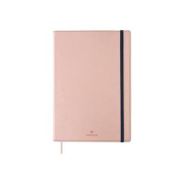 Oberthur Carmen - Carnet de notes souple A5 - pointillés - 200 pages - rose  poudré