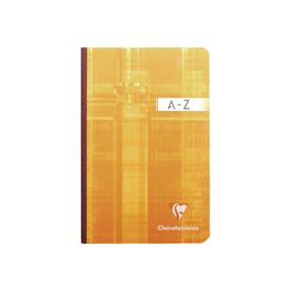 Répertoire alphabétique broché Clairefontaine 17 x 22 cm - 192 pages 90g/m²  - quadrillé 5x5 pas cher