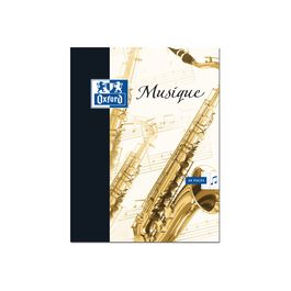 Oxford - Cahier de musique 24 x 32 cm - 48 pages - pages à portée et grands  carreaux Pas Cher