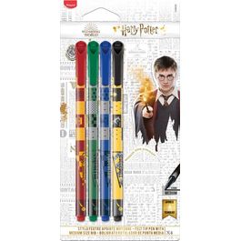 Maped Harry Potter - Pack de 4 feutres - pointe moyenne - couleurs  assorties Pas Cher