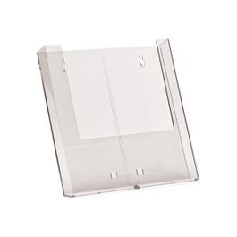 Taymar Porte-Brochures Comptoir 1/3 A4 Triple – 3 Compartiments – Présentoir Prospectus Transparent