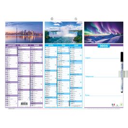 Exacompta Calendrier Multicolore 55 X 40,5 Cm - 7 Mois Par Face Janvier à Décembre 2026 - Fabriqué En France
