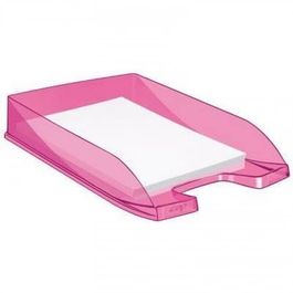 Corbeille A Courrier Ecoline Ii Transparente Lilas - Beaux