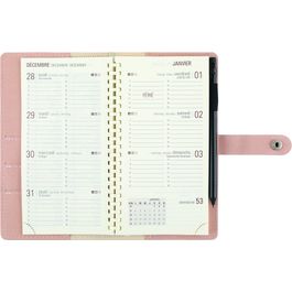 Agenda A5 6 Trous OBERTHUR - 1 Agenda Organiseur Semainier 27 Spiralé LADY KENT Recharge Agenda Exacompta 2026