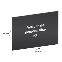 Plaque D'expérimentation Optique En Aluminium Anodisé Noir 200x300x13mm - Taraudage M6, Haute Précision