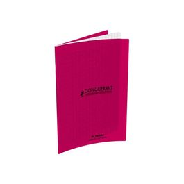 Conquérant Cahier Classique 17x22 Cm Grands Carreaux Seyès 140 Pages - Rouge