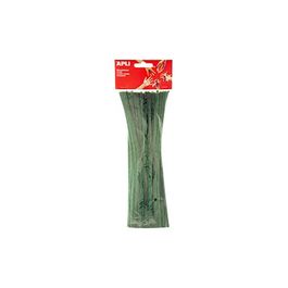 Stock Bureau - APLI Sachet de 50 chenilles vertes 30 cm