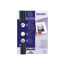 Exacompta - kit reliure (5 baguettes à relier 3 mm noir, plat de ...