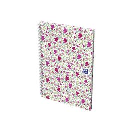 Carnet Oxford Office My Colours 9x14cm Petits Carreaux 180 Pages Reliure Spirale Couverture Polypro Coloris Assortis