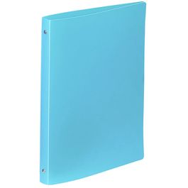 Classeur Souple A4 MAXI FEEL'EASY Viquel - 4 Anneaux, Dos 4cm - Bleu Turquoise, Pour Documents Et Intercalaires - 13