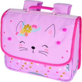 Cartable Chaton 35 cm 1 compartiment Oberthur Pas Cher Bureau Vallee