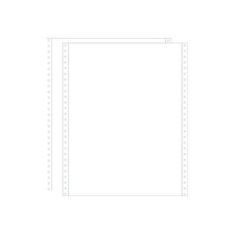 Papier Listing ELVE - 240x11 Pouces - 70g Velin Blanc - Carton De 2000 Feuilles