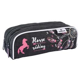 Trousse double Cheval - Collection scolaire