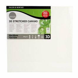 Daler Rowney Simply Panneau En Toile 30 X 30 Cm - Support Peinture Pour Artistes