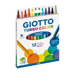 Feutres Giotto Turbo Color - Pointe moyenne - Feutres pointes moyennes - 10  Doigts