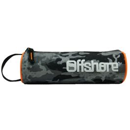 Trousse Scolaire 2 Compartiments Offshore Grise Fleurs – Bagtrotter – Idéale École & Collège