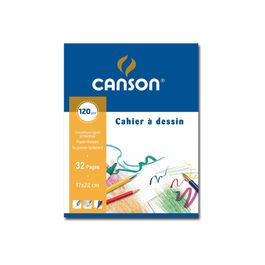 Cahier de Dessin CANSON 17x22 90gr 