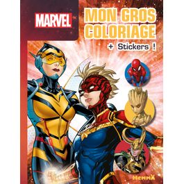 Le cahier de coloriage Marvel XXL à moins de 6€ !