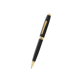 Stylo Roller Cross Coventry - Laqué Noir Avec Accents Dorés, écriture Fluide, Coffret Cadeau