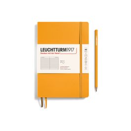LEUCHTTURM1917 370739 Agenda Semainier Et Bloc-notes 2025, Format A5, Couverture Rigide, Pour 12 Mois, Ligné, Sauge, En Anglais