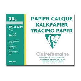 Papier calque velouté A3 Clairefontaine pour traceur - 90g