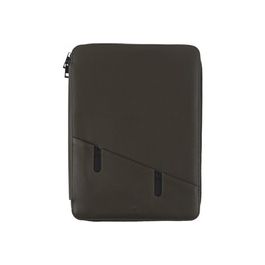 Porte-documents A4 En Cuir PU Avec Fermeture – Conférencier, Pour Réunions, Voyages D'affaires, élégant Noir