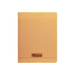 Calligraphe 8000 - Cahier polypro 24 x 32 cm - 48 pages - grands carreaux  (Seyes) - rose