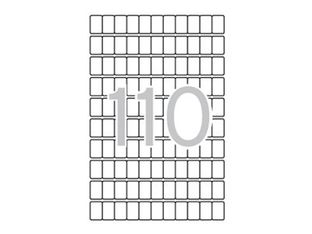 APLI PAPER Printing and Writing - Adhesivo permanente - blanco - 12 x 18 mm 1650 etiqueta(s) (15 hoja(s) x 110) etiquetas