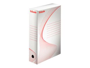 Esselte - 25 Boîte d'archive - 80 mm - A4 - blanc