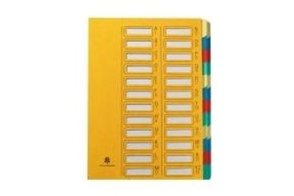 Extendos - Trieur alphanumérique 24 positions - jaune