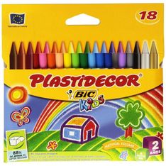 Plastidecor 18 barritas bic