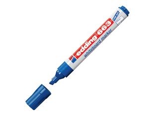 edding 663 - Marcador - para pizarra - azul - tinta de pigmento - 1-5 mm
