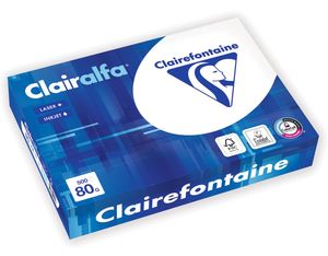 Clairefontaine CLAIRALFA - Papier ultra blanc - A4 (210 x 297 mm) - 80 g/m² - Ramette de 500 feuilles