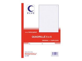 ELVE - Manifold quadrillé 5x5 - 50 dupli - A4