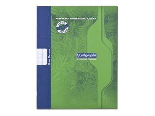 Calligraphe 7000 - Cahier de brouillon - 17 x 22 cm - 48 pages - grands carreaux (Seyes) - 100% recyclé