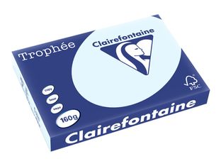 Clairefontaine Trophée - Papier couleur - A3 (297 x 420 mm) - 160 g/m² - Ramette de 250 feuilles - bleu
