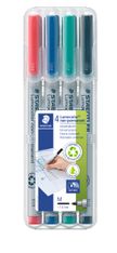 STAEDTLER LUMOCOLOR 315 - Pack de 4 marqueurs non permanents - pointe moyenne - couleurs assorties