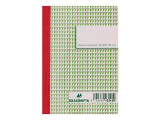 Exacompta - 10 Manifolds quadrillés 5x5 - 50 tripli - 15 x 10,5 cm