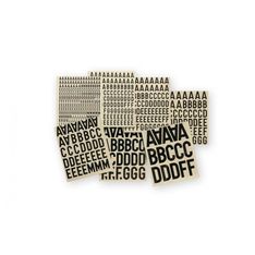 Letras,numeros,signos autoadhesivos 30 mm