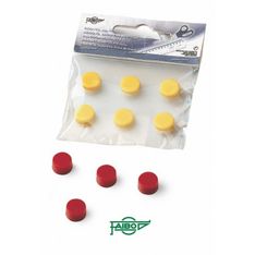 Blister 6 imanes 10 mm. amarillo